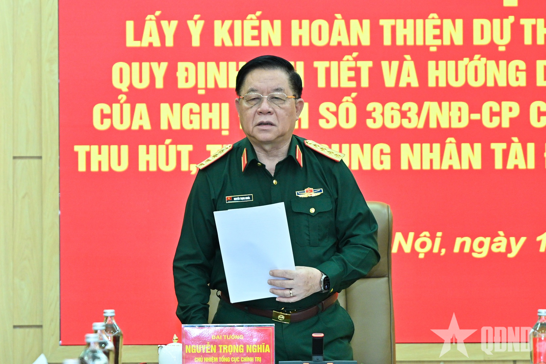 Hoàn thiện chính sách thu hút, trọng dụng nhân tài đối với Quân đội